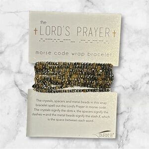 Our Lord's Prayer Wrap Bracelet / Necklace